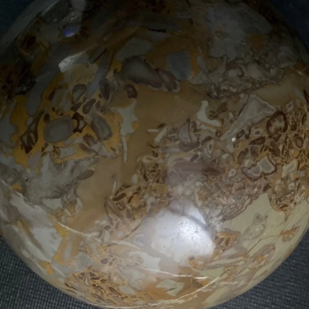 Polychrome Jasper Desert Jasper Polished Stone Orb Solid Rock Mineral 12lbs